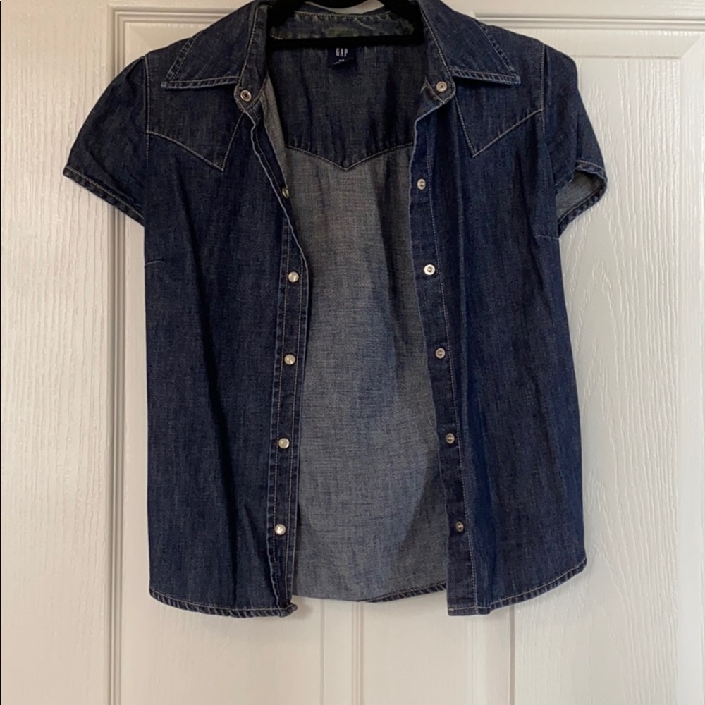 Gap western style jean shirt